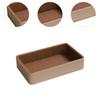 Jewelry Keys PU Leather Storage Tray Multifunctional 9.8x6.3x2inch for Dresser