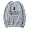 TV Show Vampire Diaries Sweatshirt Salvatore Boarding School Hoodie Damon Stefan Salvatore Mystic Falls Crewneck Sweatshirts