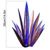 Agave Garden Decorations for Outdoor Yard Stake Hand Painted Tequila Sculpture