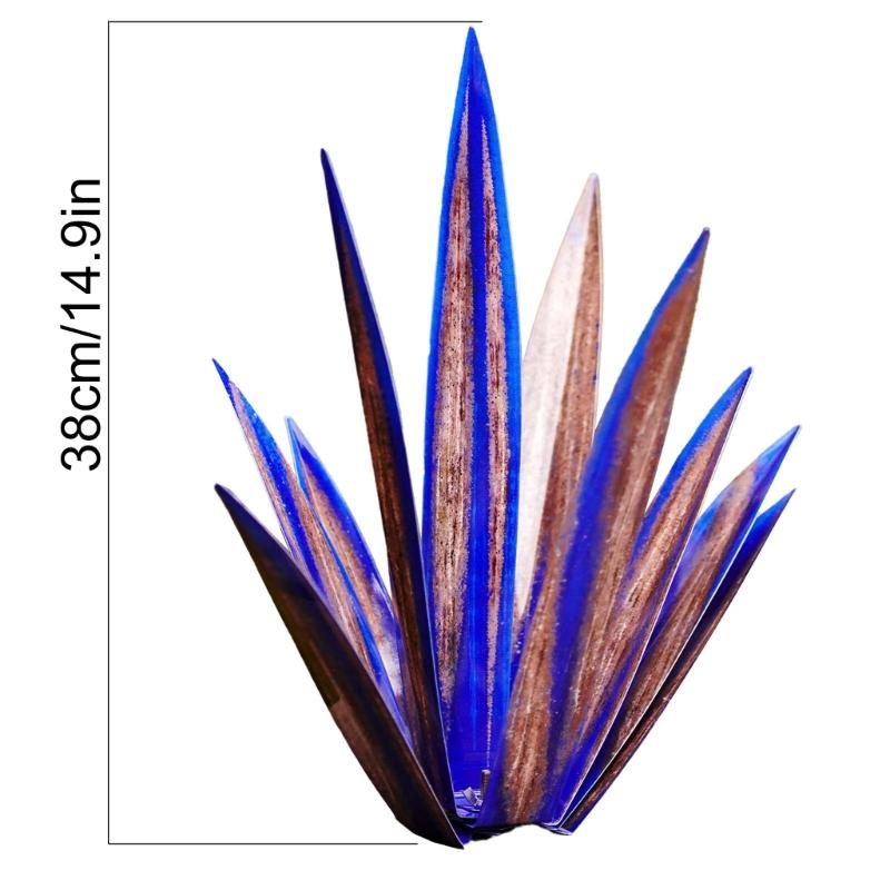 Agave Garden Decorations for Outdoor Yard Stake Hand Painted Tequila Sculpture