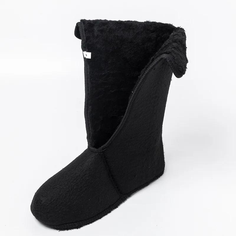 2024 thick soled EVA rain boots men's plush warm snow boots waterproof and cold resistant cotton shoes