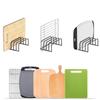 Bolded Chopping Board Organizer Iron Art Dish Holder Kitchen Organizer Pot Lid Rack  Plate