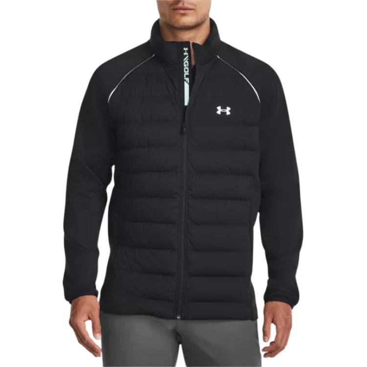 Under Armour Stretch Hybride Comfortabele Casual Donsjas Heren Buitenkleding Zwart 1366290-002