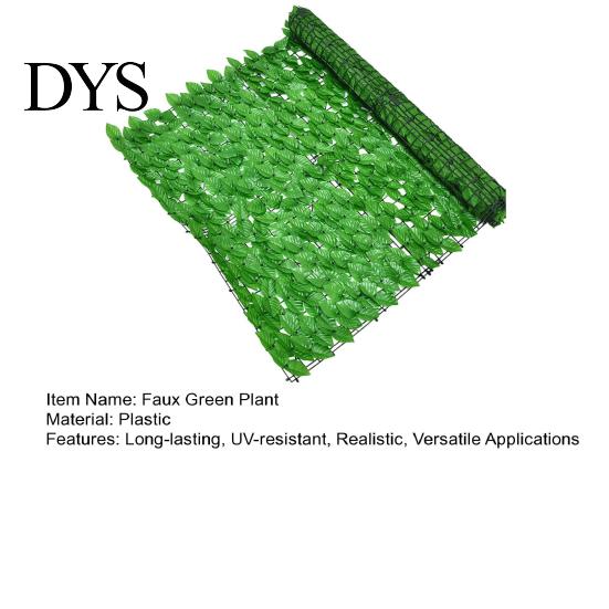 Vibrant Greenery Decoration Artificial Hedge Leaves Faux Ivy Grass Wall Backdrop UV-resistant UV-coated Foliage Decor for Balcony Privacy Garden Patio