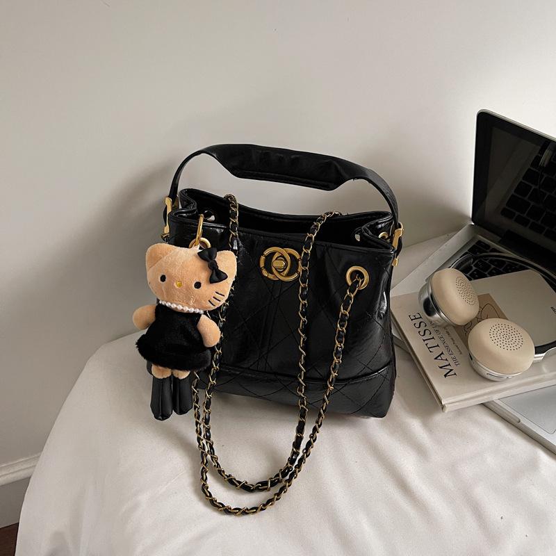 Bolsa de mão de alto valor para mulheres, outono, nova, moderna, com corrente de diamantes, bolsa de ombro, bolsa tote de grande capacidade para mulheres