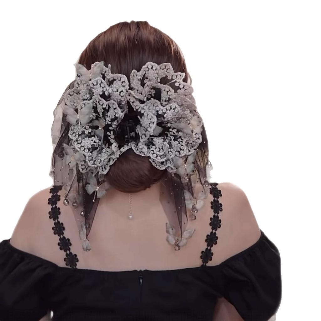 Fashion Big Hair Clip Trend Hairpins Butterfly Yarn Barrette Headband For Women Girl Korea Trend Hair Accessories Jewelry