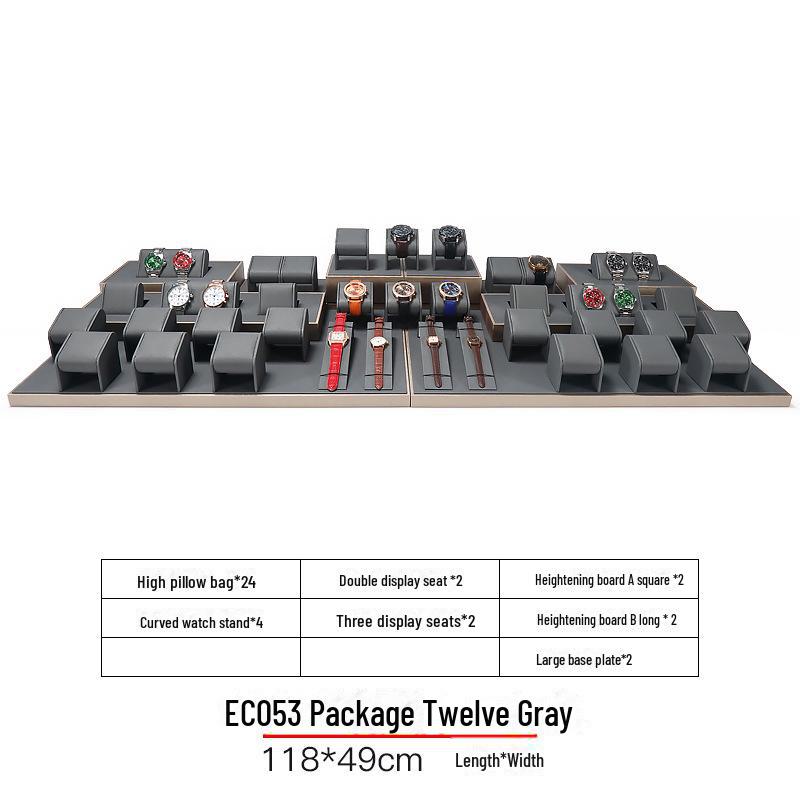 Digu Gray Multi-Grid Jewelry Display Stand