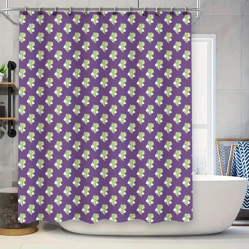 

Bathroom Shower Curtain Floral Waterproof Fabric Decor Vintage Farmhouse Coastal Nature Pattern Home Decor Washable Liner W60H190(CM)-1 Pcs