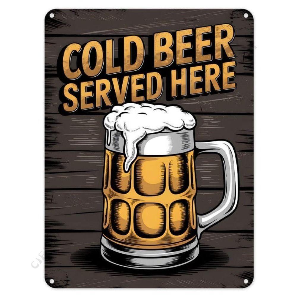 Beer poster on the wall, metal plaque 20x30cm