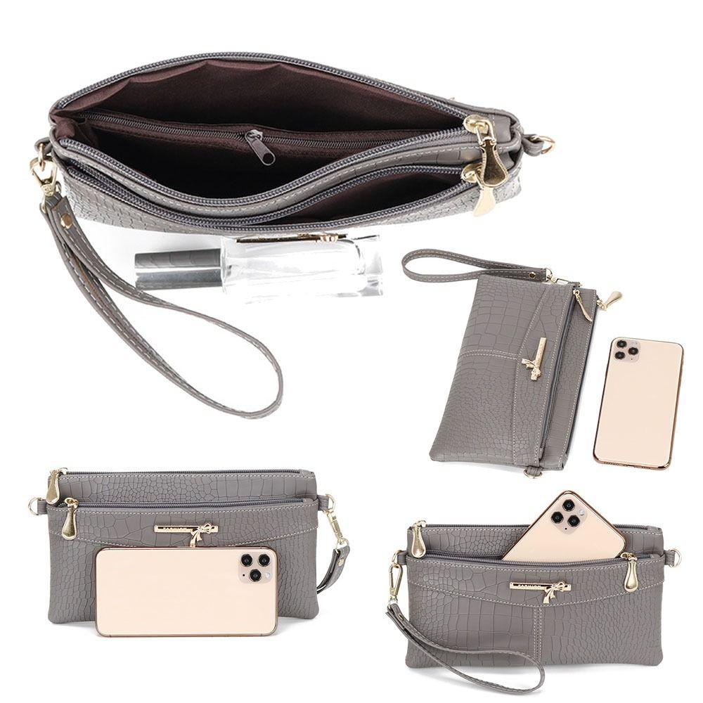 Fashion Money Purse Women Long Wallet PU Leather Leisure Style Shoulder Bag Card Holder Crossbody Bag