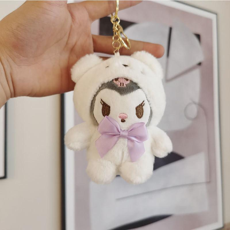 

Очаровательный Плюшевый Брелок-Кукла Милые Животные Sanrio Идеальный Аксессуар-Подвеска для Подарочной Сумки Kuromi
