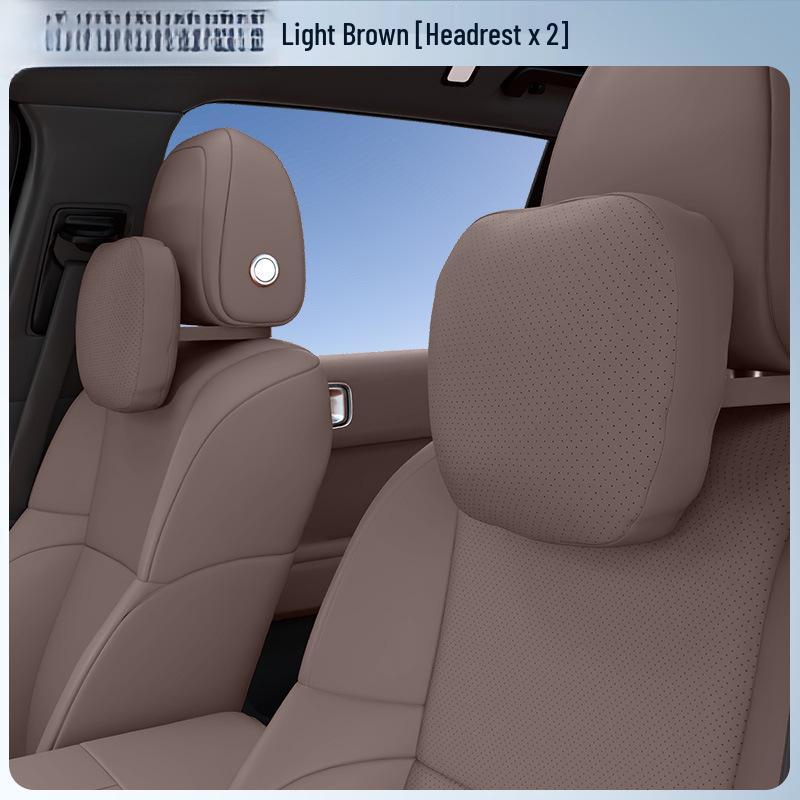 Comprehensive Car Interior Set: Headrest Neck Pillow & Lumbar Support for Hongqi S9T