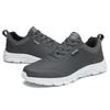 Men Classic Casual PU Leather Shoes Non Slip Comfortable Outdoor Leisure Flats Lightweight Lace Up Waterproof Running Shoes
