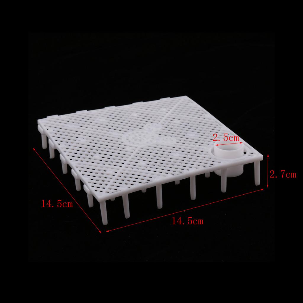Plastic Aquarium Fish Tank Bottom Filter Board Plate 10 PCS