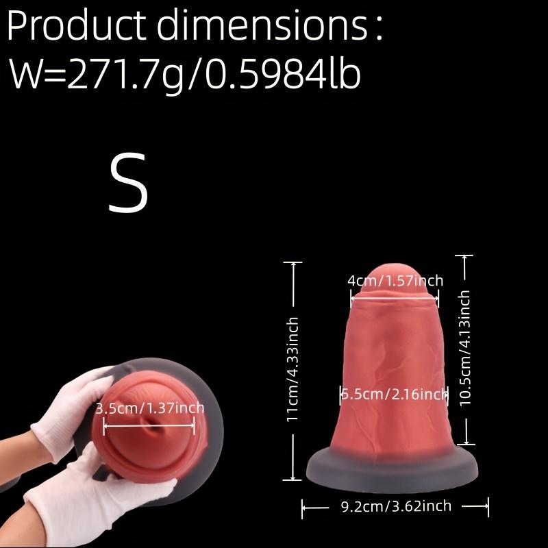 2026 Giant Red Dundun Anal Plug Masturbator Suitable for Various People Equipped with Powerful Suction Cups Soft Silicone Waterproof & Easy To Clean