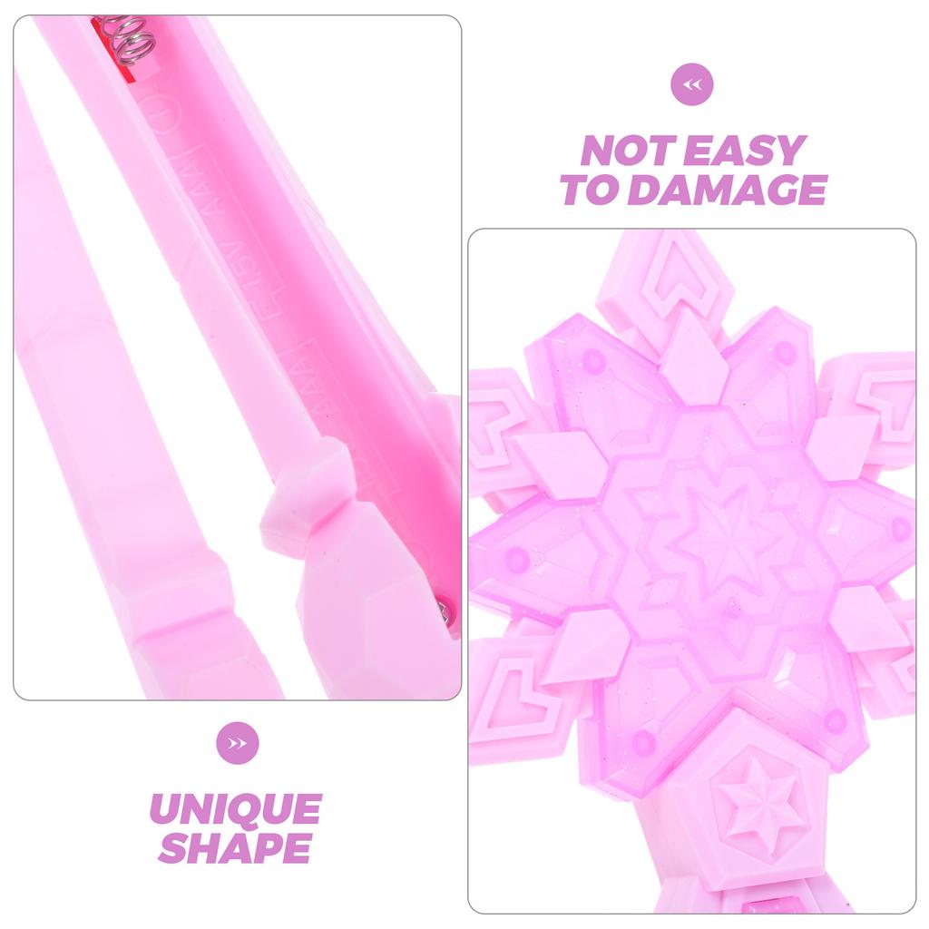 Snowflake with Glowing LED for Kids Princess Party Christmas Halloween Dress Up Role Play Accessory Light Up Fairy