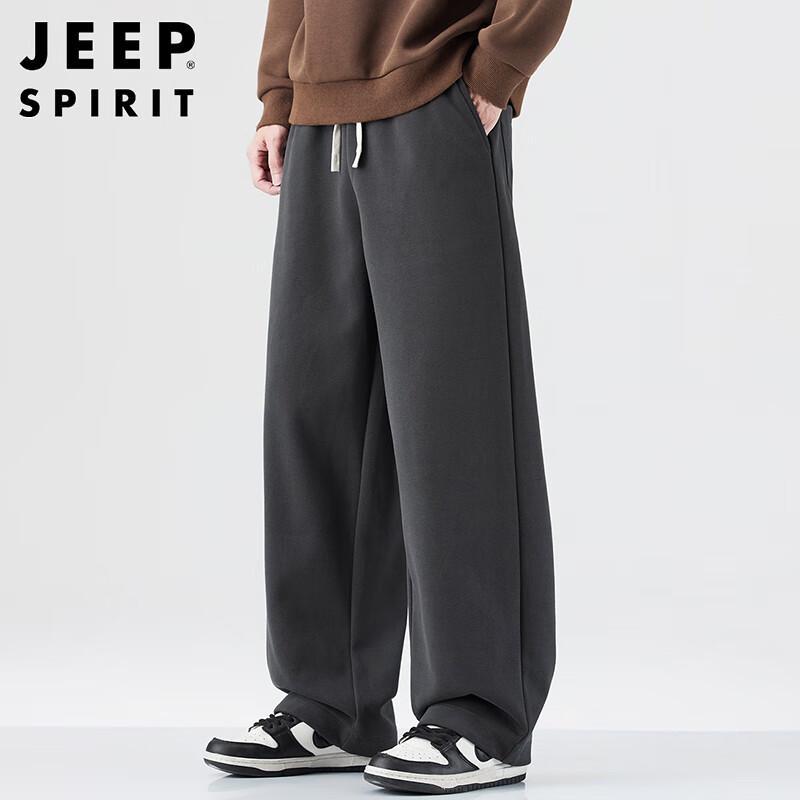 JEEP SPIRIT Men's Relaxed Fit Straight Leg Casual Pants