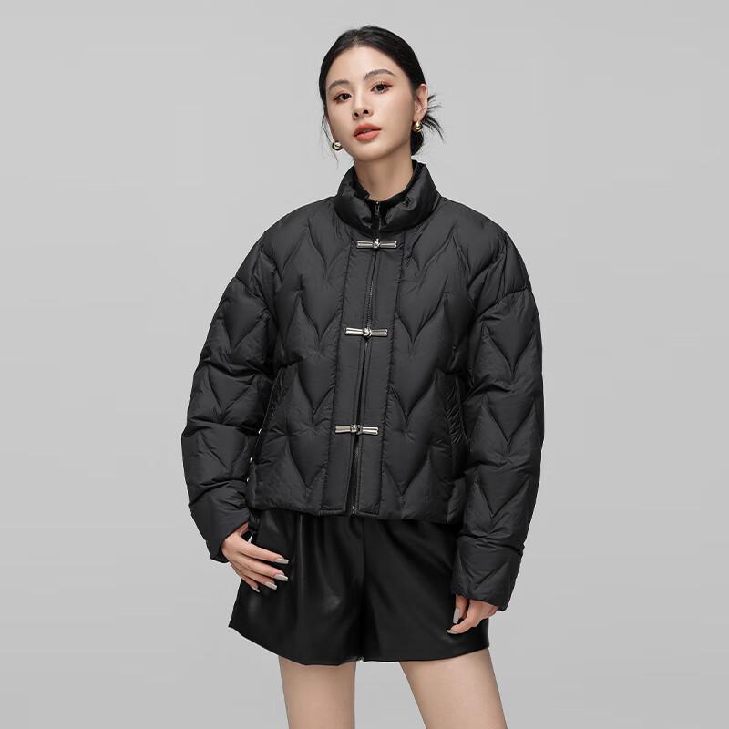 Xuezhongfei Women's New Chinese Style Lightweight Stand Collar Down Jacket