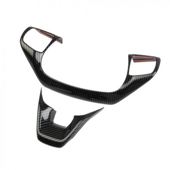 Carbon Fiber Style Inner Steering Wheel Trim Cover For Ford Maverick -2025