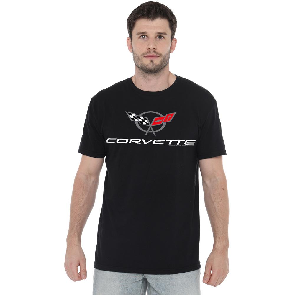 Chevrolet Unisex Adult Corvette Modern Emblem T-Shirt