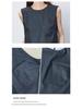 Stylish Raw Edge Patch Pocket Sleeveless Two-Piece Vest