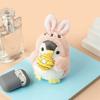 Design PP Cotton Donut Plush Key Chain Korean Style Key Buckle Penguin  Pendant Women Key Holder