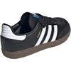 Adidas Originals SAMBA OG Abrasion Resistant Low top Kids' Skateboarding Shoes Core Black Children Aged 3 7 Years Old Sneakers JQ6390