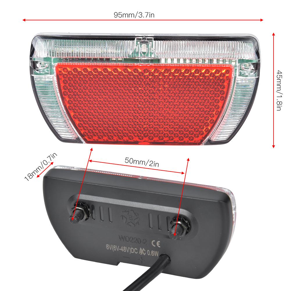 Electric Bike Accessory Conversion LED Turn Light Tail Lamp Brake Light 12?48V Universal