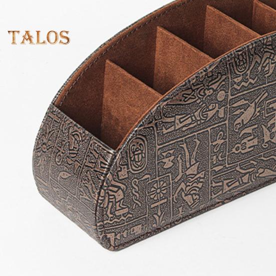 Remote Control Holder Storage Box with 5 Compartments Large Capacity Remote Control Storage Organizer Pen Holder