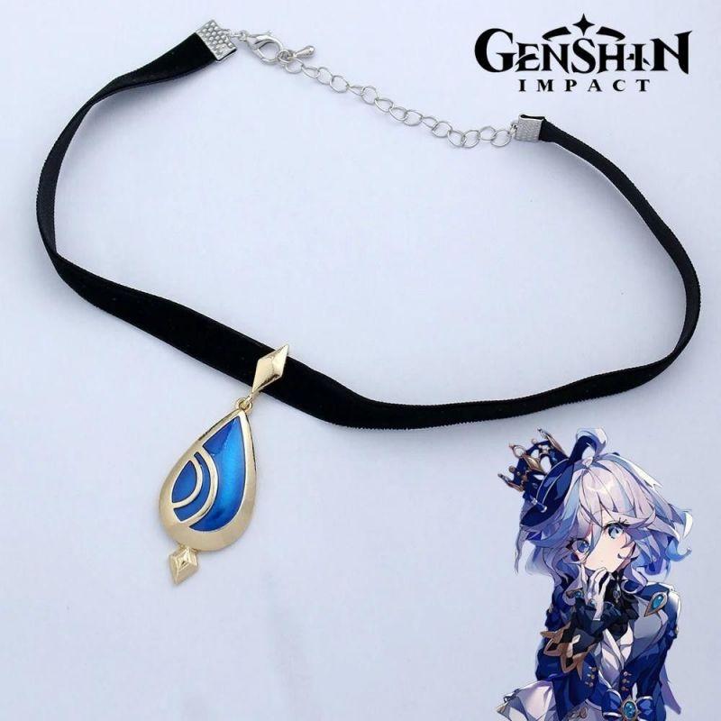 Anime Game Genshin Impact Furina De Fontaine Cosplay Bracelet Focalors Unisex Beads Chain Pendant Bracelets Jewelry Accessories