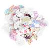 200Pcs Wooden Button Fan Shape Colorful Sewing Decoration Accessories DIY Craft Tool
