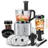 Processador de Alimentos, Processador de Alimentos e Liquidificador 11 em 1 com Picar Misturar Amassar Moer Bater Espremer, 1100W