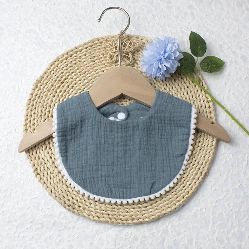 

Мальчики и девочки, чистый сахарный хлопок, цветной, удобный слюнявчик, детское однотонное кружевное полотенце для слюнявчика, полотенце для слюнявчика, детские принадлежности 1pc