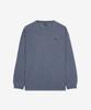 Nyuballanseu Nbndg21204 / Uni Essential Small Logo Washed Long Sleeve Tee (Dark Blue)