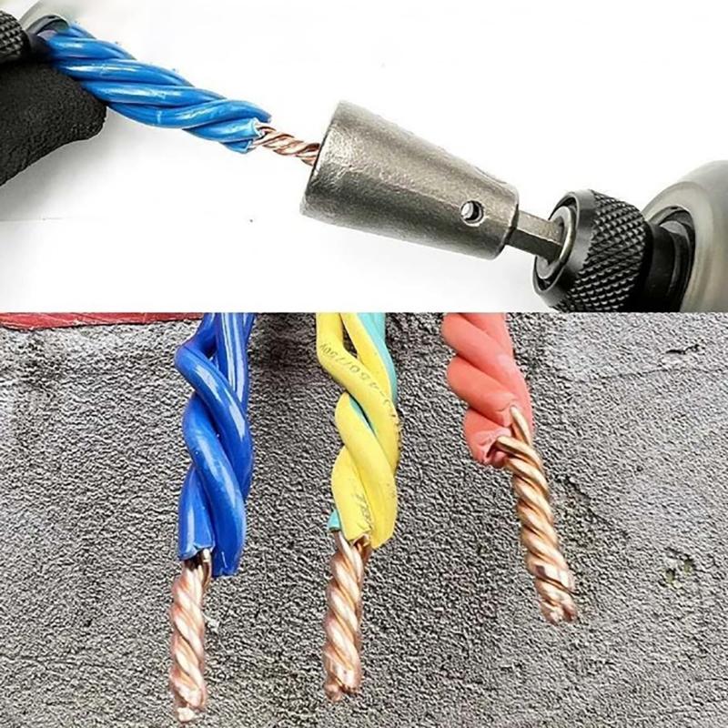 Easy Use Wire Splicing Connector Kit Carbon Steel Electrician Twisting On Terminals for Efficient Wiring Job Home Repair