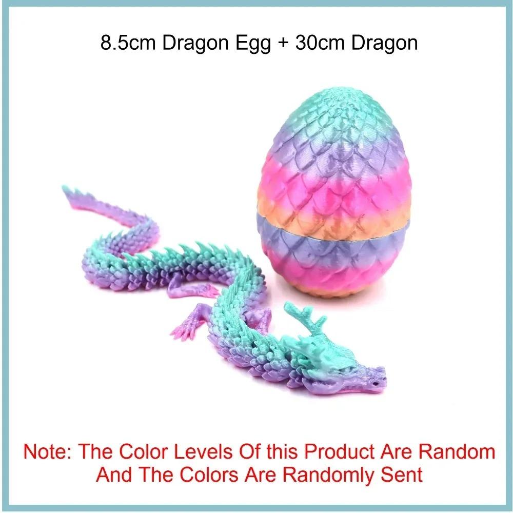 3D Mini Chinese Dragon Surprise Egg Movable Joint Tabletop Decoration Collectible Gifts And Toys Home Dragon Articulated