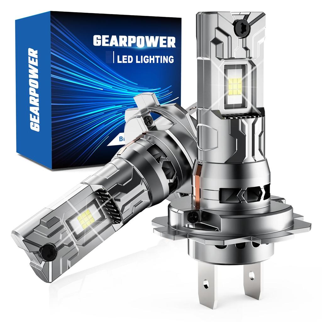 H7 LED-strålkastare, 30 000 LM, 700 % ljus, 6 500 K, kallvit, integrerad H7 LED,