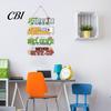 Rustic Porch Ornament Inspirational Wooden Hanging Sign, Summer Surf Kids Positive Quote Wall Plaque, Outdoor Courtyard Decor Farmhouse String