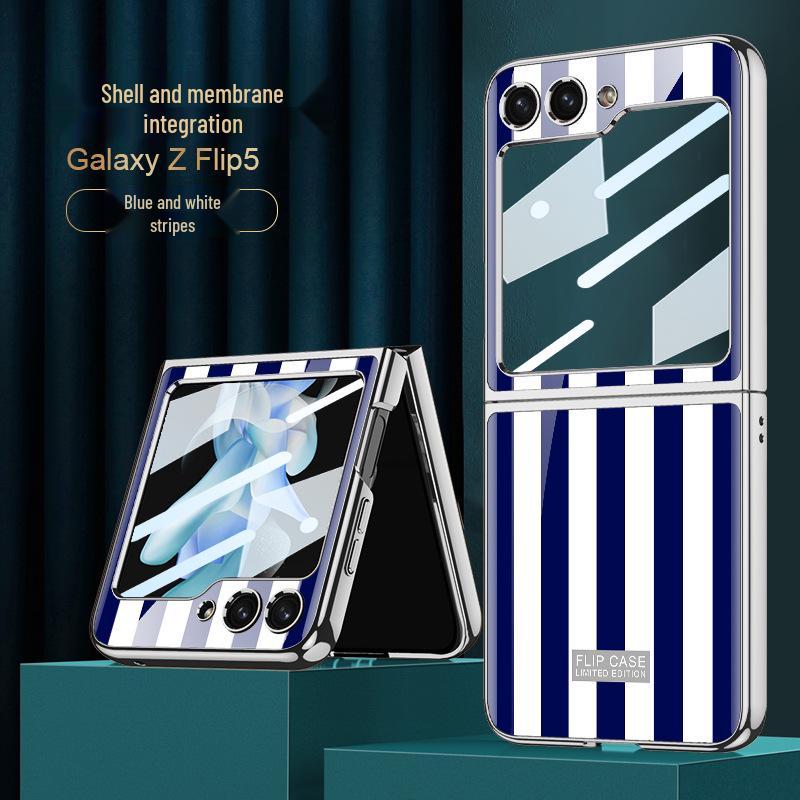 Samsung Z Flip5 Electroplated Protective Case - Colorful, Drop-proof Phone Cover