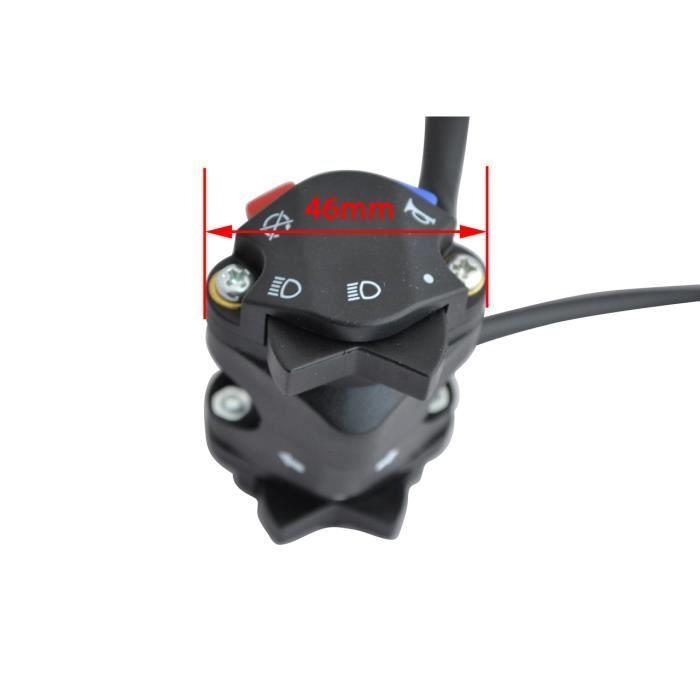 Enduro Interrupteur de Klaxon 22mm 7-8