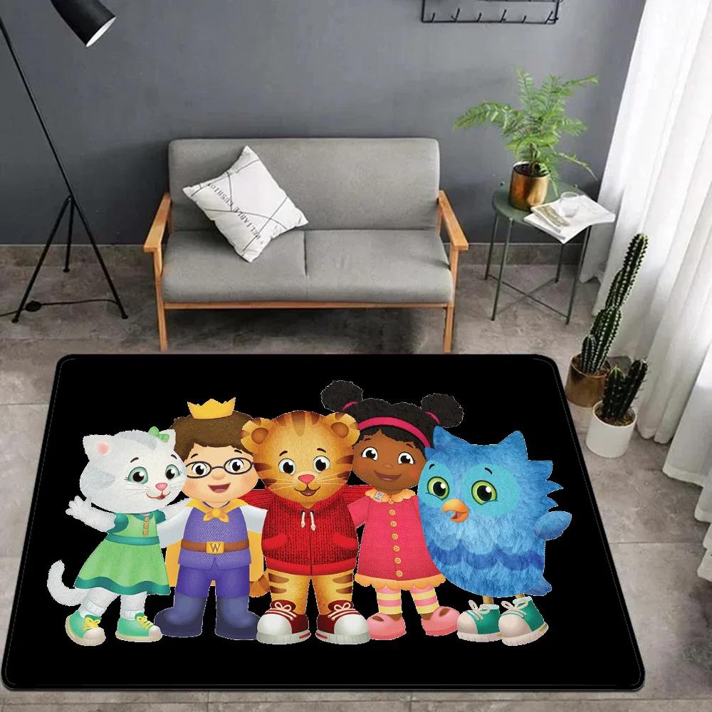 Daniel-Tigers Stop Hallway Carpet Washable Non-Slip Living Room Sofa Chairs Area Mat Kitchen Doormat Area Rug