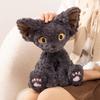 Cute Devon Rex Cat Plush Toy Realistic Stuffed Animal With Big Ears Soft Lifelike Gift For Cat Lovers Birthday Xmas Gifts