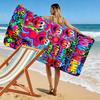 Name Custom Cookie Monster Print Beach Towel, Large Soft Quick Dry Towel for Beach Camping Swimming