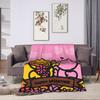 Yellow Duck Super Soft Blanket  Child Plush Throw Blanket Fluffy Couch Bed Flannel Bedspread Sofa Bed Cover