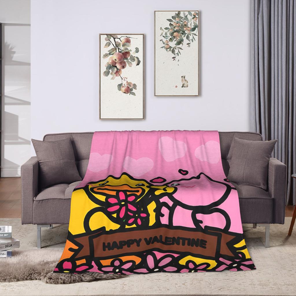 Yellow Duck Super Soft Blanket Child Plush Throw Blanket Fluffy Couch Bed Flannel Bedspread Sofa Bed Cover