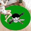 Roronoa Zoro Round Area Rug Carpet Rug For Living Room Bedroom Sofa Playroom Decor Nonslip Floor Mat
