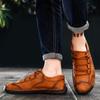 Hot Selling Men's Casual Leather Shoes - New Spring 2020, British Style, Versatile Low-Top Handmade Youth Footwear