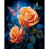 CHENISTORY Flower Coloring By Numbers Painting Set Acrylic Paints 40*50 Canvas Pictures Decorative Paintings Diy Crafts Gift