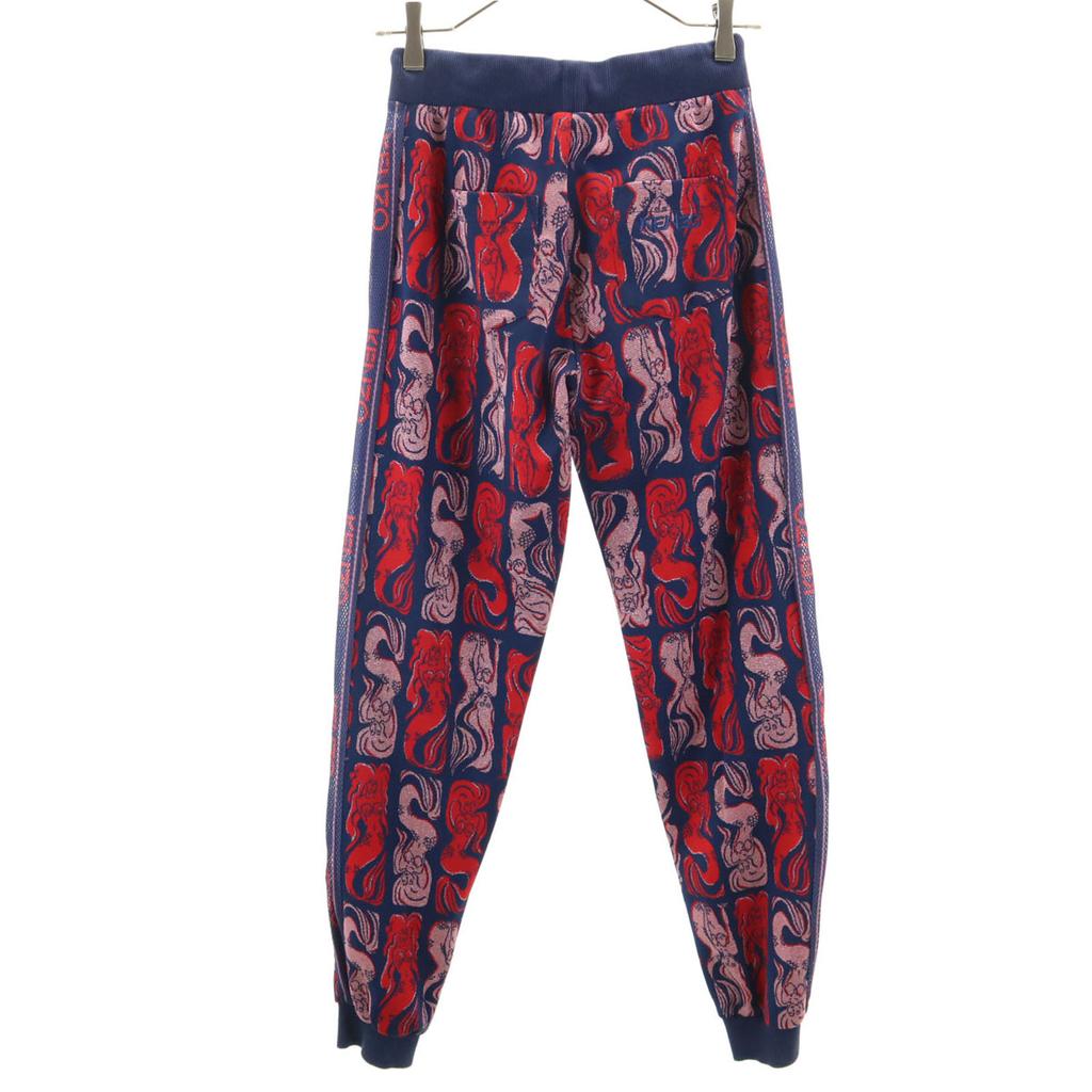 Kenzo Made In Portugal Long Pants XS Blue X Red Women Used