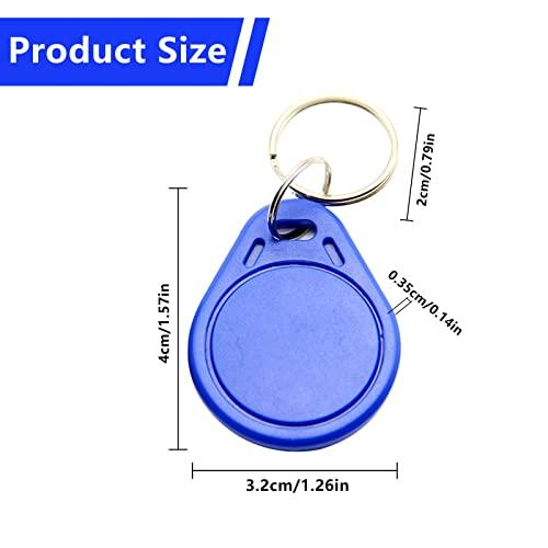 RFID Key Fob: 100 Pack 13.56 MHz NFC Tag UID Changeable Rewritable Keychain for Access Control Systems Hotel Locks Campus Entry Parking Entry